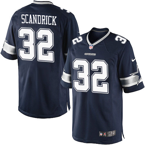 Men's Limited Orlando Scandrick Nike Jersey Navy Blue Home - #32 NFL Dallas Cowboys